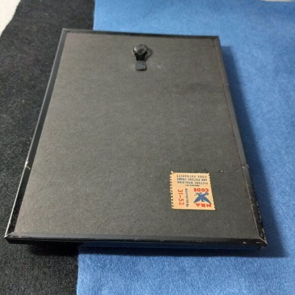 Girl with Blue Sash Concave Vintage Picture - Picture 3 of 6